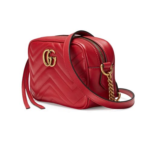 red gucci mini bag|gucci marmont shoulder bag red.